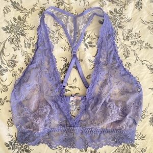 Savage X Fenty by Rihanna Purple Cross-back Lace Bralette